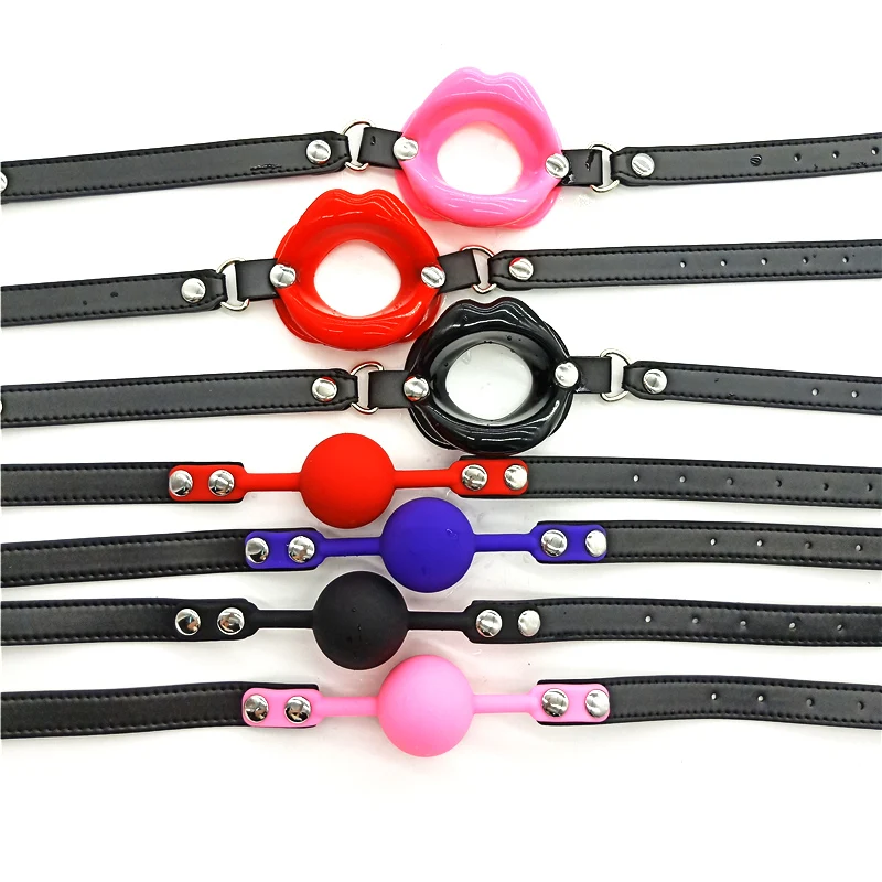 Soft Silicone Oral Fetish Open Mouth Gag Bondage Gear Slave Gag Ball Bdsm toys Fun Sex Games Adult Toys Sex Toys for Women