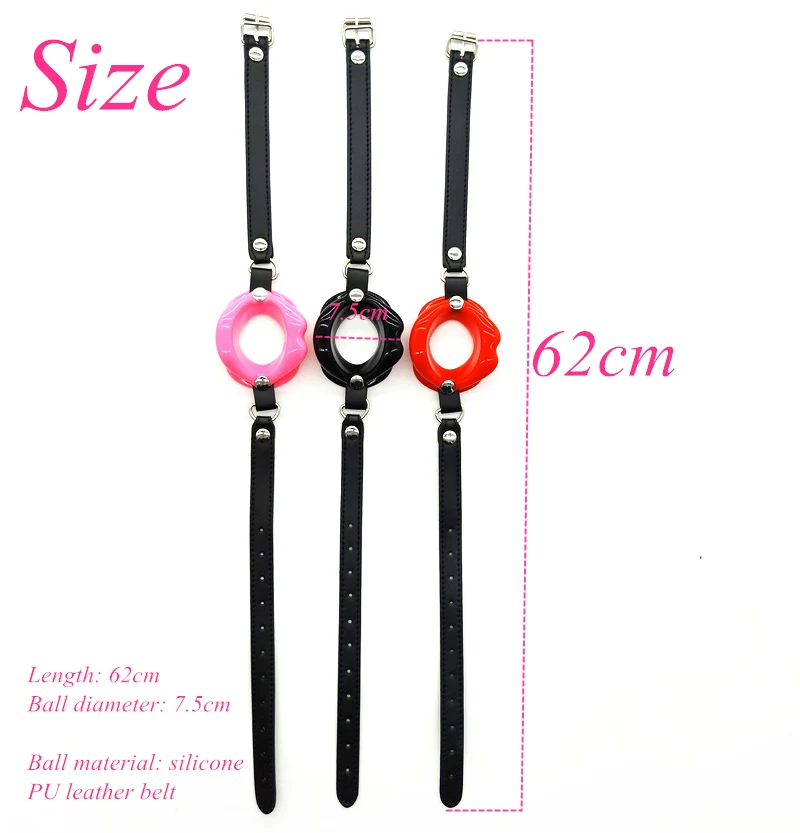 Soft Silicone Oral Fetish Open Mouth Gag Bondage Gear Slave Gag Ball Bdsm toys Fun Sex Games Adult Toys Sex Toys for Women