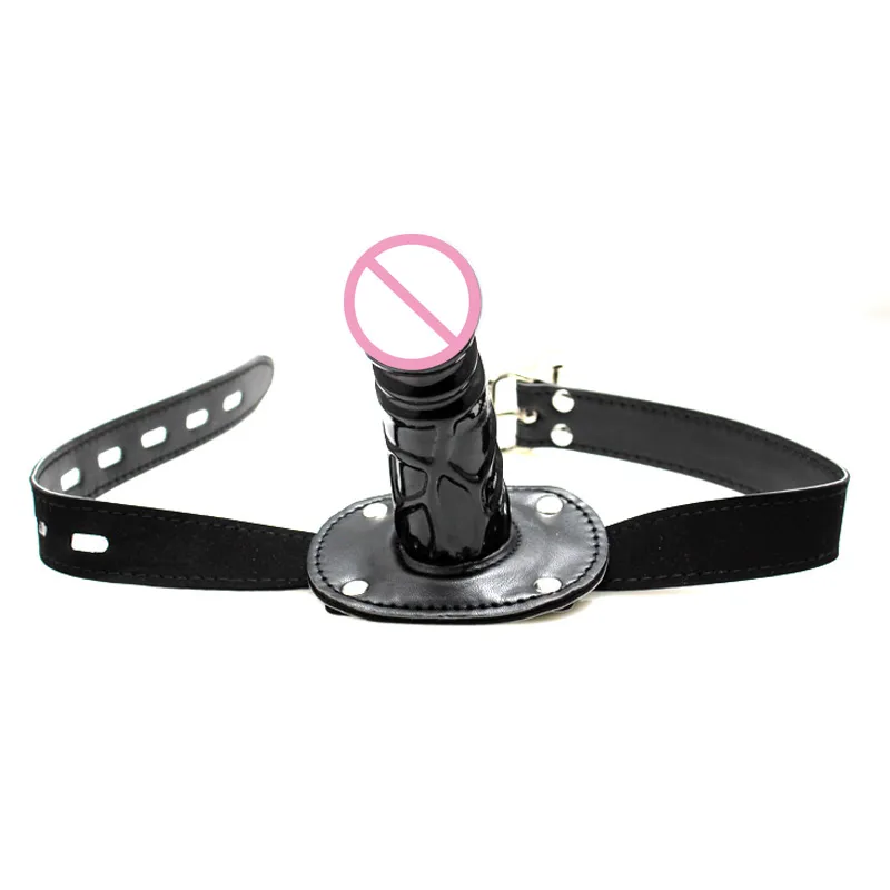 Silicone Penis Plug Dildo Open Mouth Gag Fetish BDSM Bondage Bite Adult Sex Toys Products for Women Men Couples Sexy Slave Games