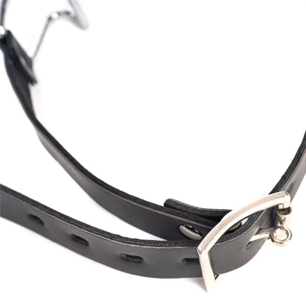 Bdsm Slave Metal Claw Hook Mouth Spreader,Oral Fixation Fetish Open Mouth Bite Gag SM Leather Bondage Oral Toys Sex Accessories