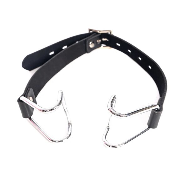 Bdsm Slave Metal Claw Hook Mouth Spreader,Oral Fixation Fetish Open Mouth Bite Gag SM Leather Bondage Oral Toys Sex Accessories