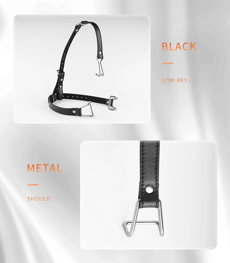 SM mouth plug female slave mouth plug stainless steel clip plug couple sex toys open mouth gag harness plug training sex product SM mouth plug female slave mouth plug stainless steel clip plug couple sex toys open mouth gag harness plug training sex product