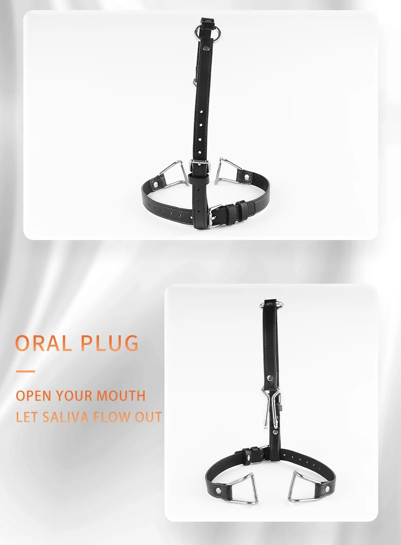 SM mouth plug female slave mouth plug stainless steel clip plug couple sex toys open mouth gag harness plug training sex product SM mouth plug female slave mouth plug stainless steel clip plug couple sex toys open mouth gag harness plug training sex product