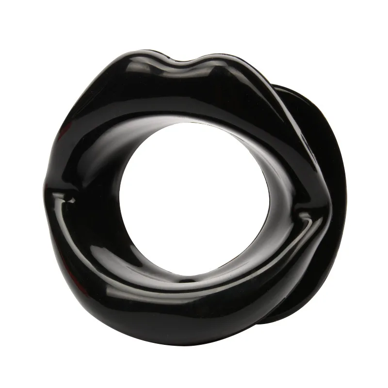 BDSM Oral Sex Toys Open Mouth Lip Shape Gag Fetish Slave Bondage Accessories Silicone Mouth Gag Ball Adult Sex Toys Gay Fetish