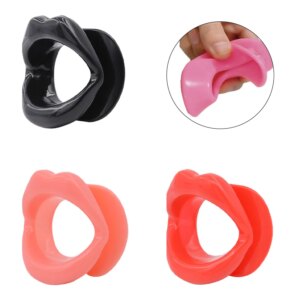 BDSM Oral Sex Toys Open Mouth Lip Shape Gag Fetish Slave Bondage Accessories Silicone Mouth Gag Ball Adult Sex Toys Gay Fetish