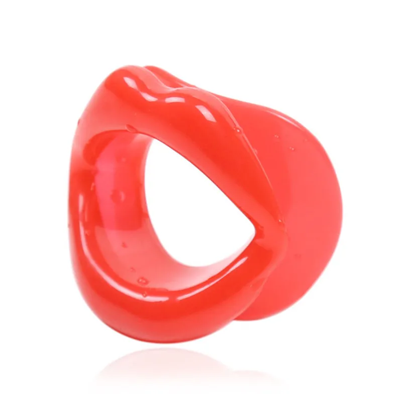 BDSM Oral Sex Toys Open Mouth Lip Shape Gag Fetish Slave Bondage Accessories Silicone Mouth Gag Ball Adult Sex Toys Gay Fetish