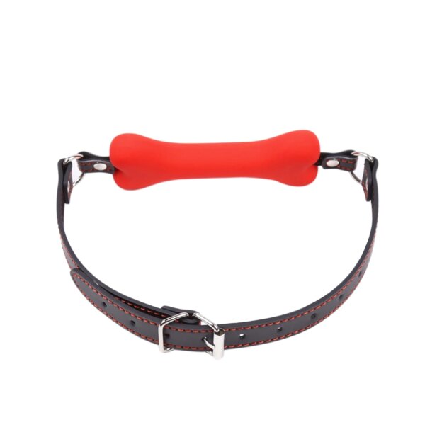 Harness Mouth Adult Toys Silicone Dog Bone Ball Gag Open Mouth Gag Ball Bdsm Bondage Sex Products Sm Sex Toys for Women