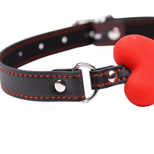Harness Mouth Adult Toys Silicone Dog Bone Ball Gag Open Mouth Gag Ball Bdsm Bondage Sex Products Sm Sex Toys for Women