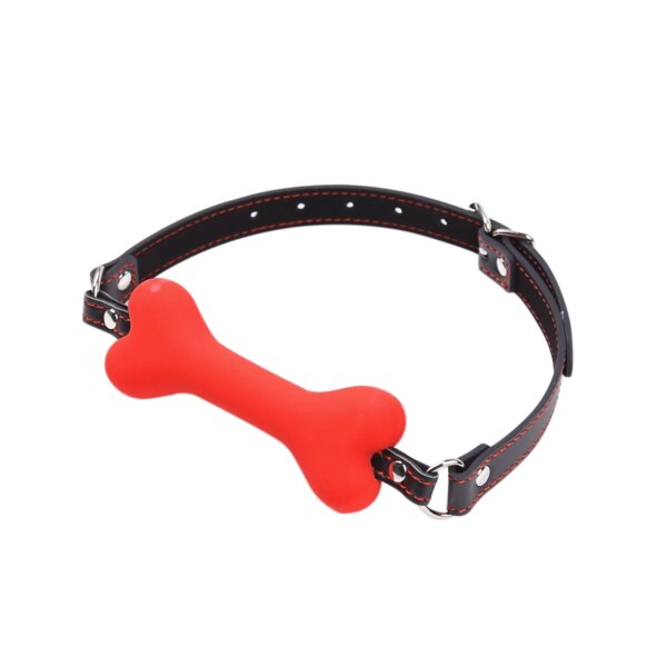 Harness Mouth Adult Toys Silicone Dog Bone Ball Gag Open Mouth Gag Ball Bdsm Bondage Sex Products Sm Sex Toys for Women