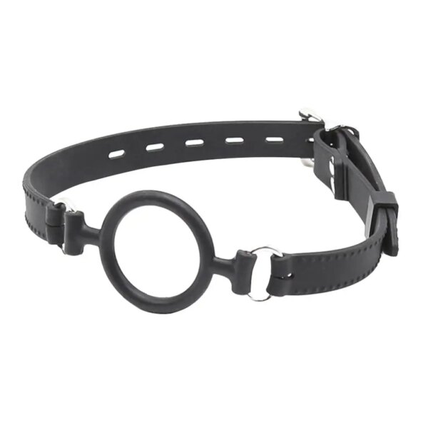 Adults Rubber Open Mouth Gag Oral O Ring Gag Body Harness Toy Costume