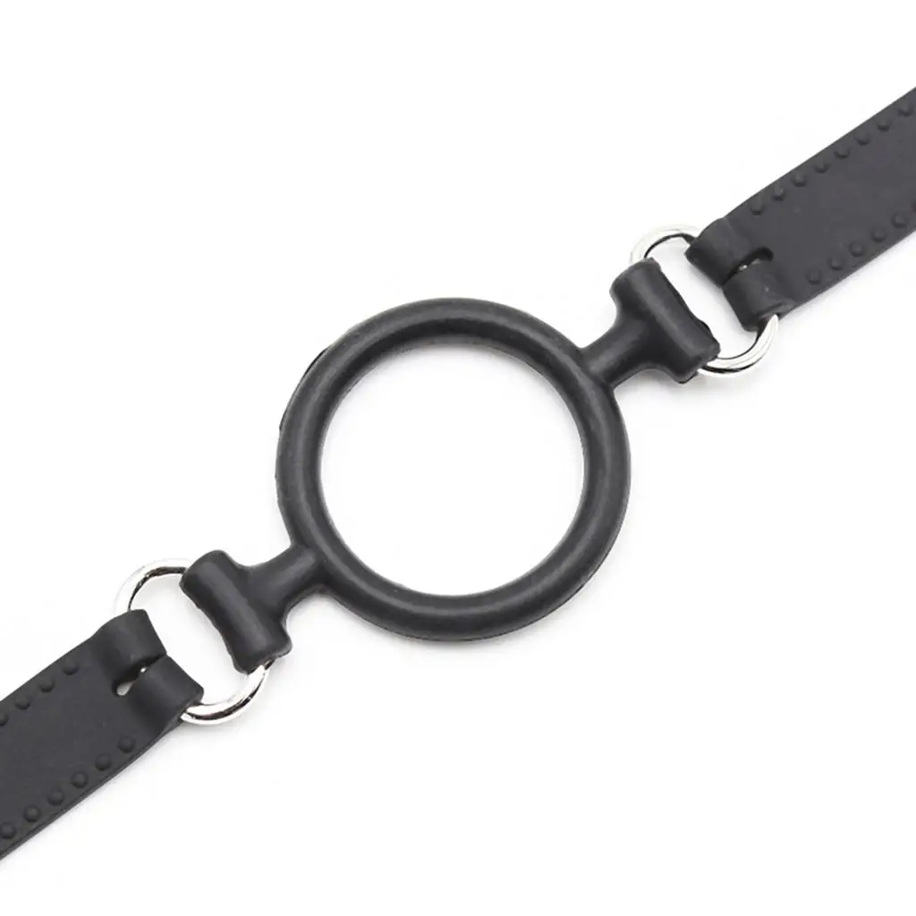Adults Rubber Open Mouth Gag Oral O Ring Gag Body Harness Toy Costume