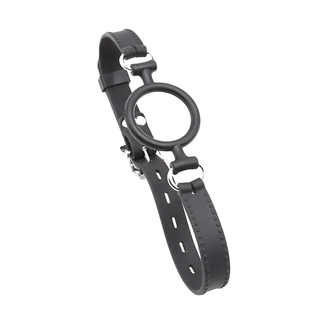 Adults Rubber Open Mouth Gag Oral O Ring Gag Body Harness Toy Costume