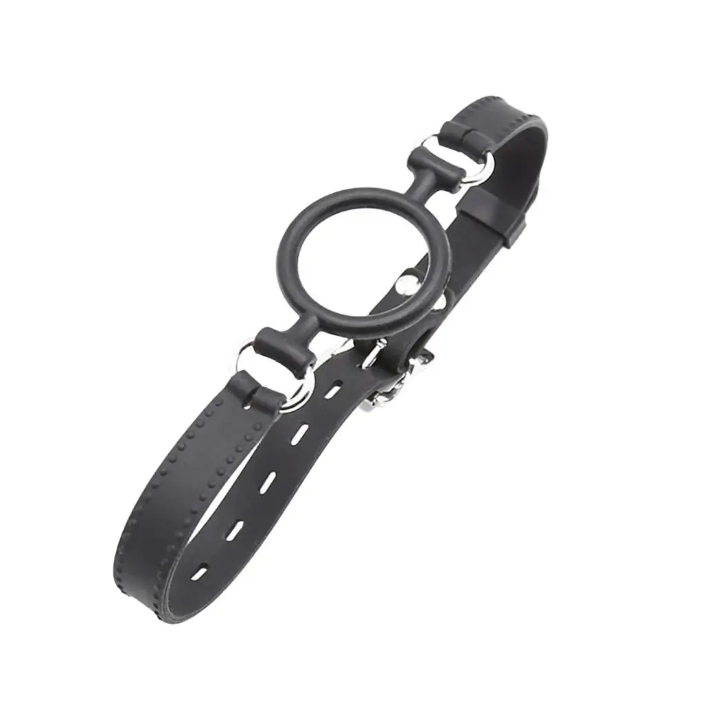 Adults Rubber Open Mouth Gag Oral O Ring Gag Body Harness Toy Costume