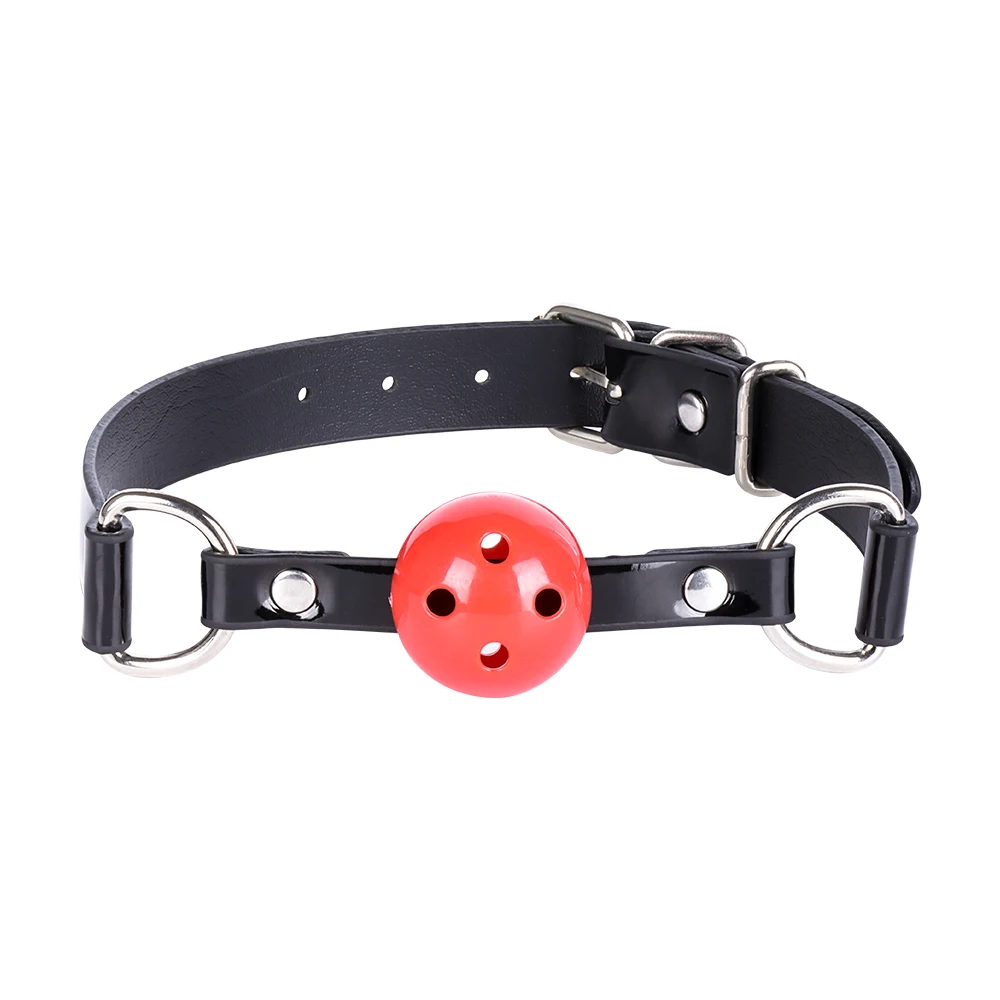 Detachable Ball Gag with Holes Breathable Open Mouth Plug Adjustable Bondage Muzzles Adult Sex Toys for Women and Couples