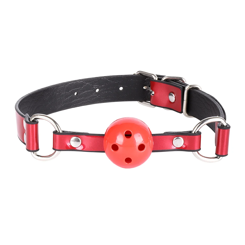 Detachable Ball Gag with Holes Breathable Open Mouth Plug Adjustable Bondage Muzzles Adult Sex Toys for Women and Couples