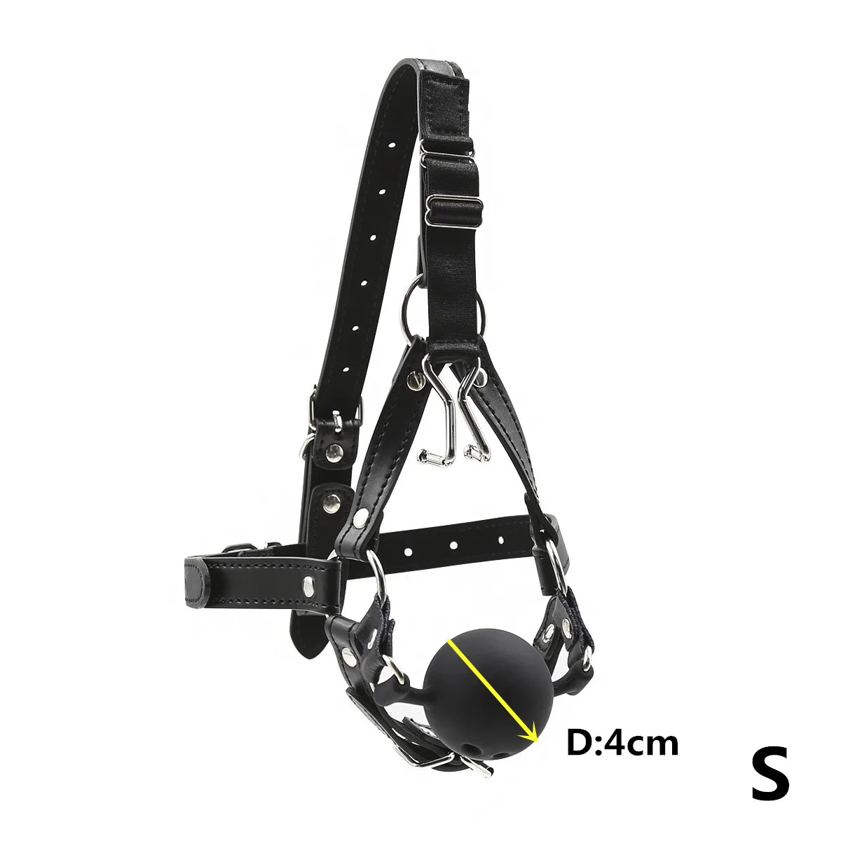 Bdsm Bondage Harness Strap Head Belts with Silicone Hollow Mouth Gag Ball and Nose Hook for Fetish Slave Role Play Sex Toys Bdsm Bondage Harness Strap Head Belts with Silicone Hollow Mouth Gag Ball and Nose Hook for Fetish Slave Role Play Sex Toys
