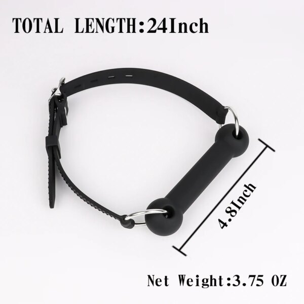 Oral Mouth Gag BDSM Bite Silicone Bone Gag SM Bondage Restraint Adult Sex Toys Ball Gag for Adults