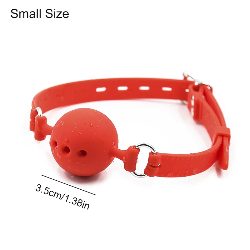 3 Sizes Soft Safety Silicone Open Mouth Gag Ball Bdsm Bondage Gear Erotic Product Sex Toys For Couples Two Woman Men Adult Games