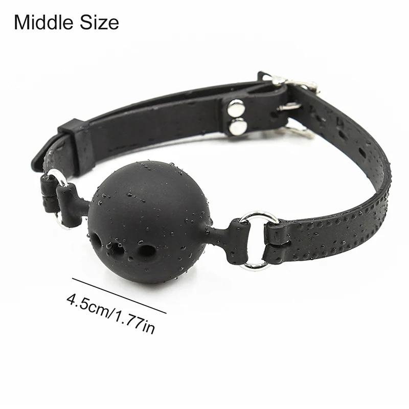 3 Sizes Soft Safety Silicone Open Mouth Gag Ball Bdsm Bondage Gear Erotic Product Sex Toys For Couples Two Woman Men Adult Games