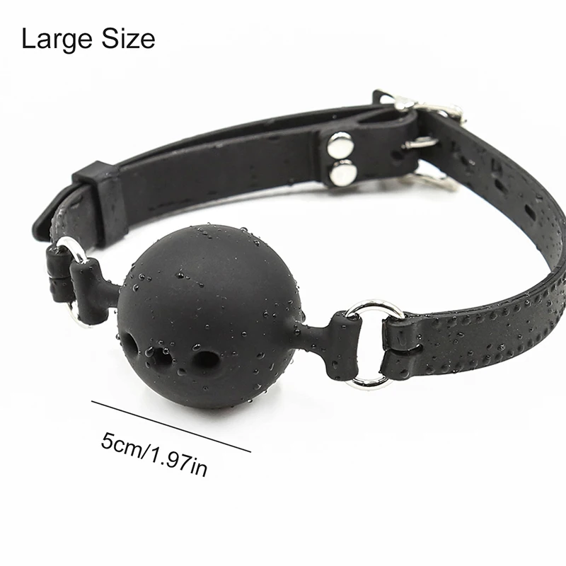 3 Sizes Soft Safety Silicone Open Mouth Gag Ball Bdsm Bondage Gear Erotic Product Sex Toys For Couples Two Woman Men Adult Games