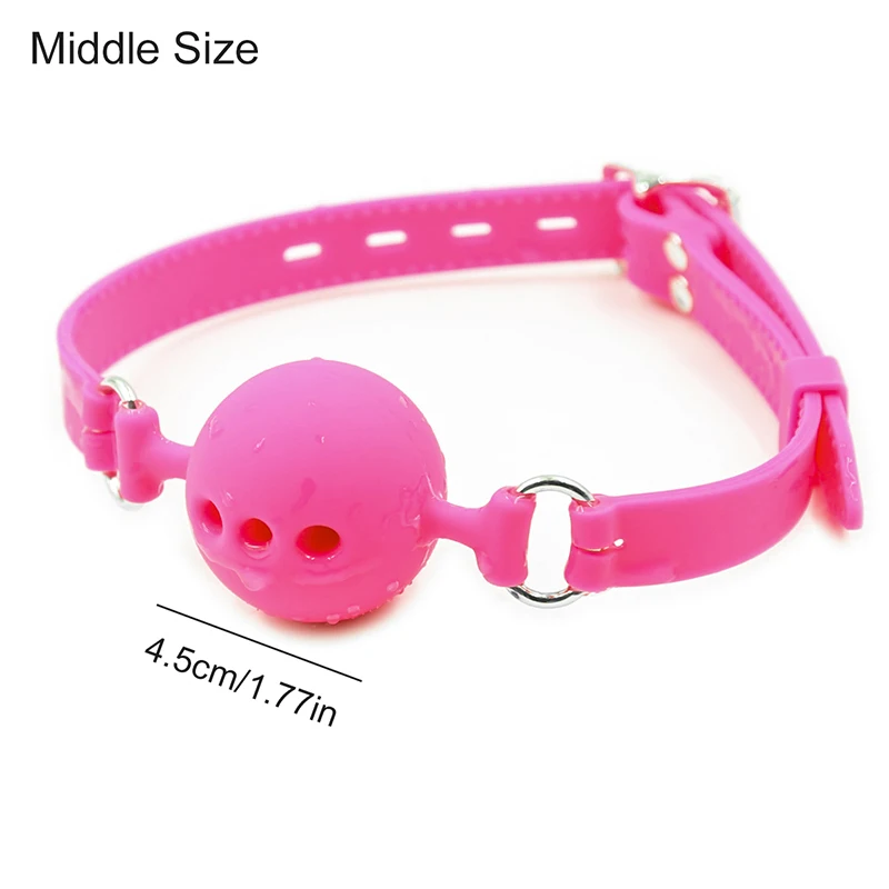 3 Sizes Soft Safety Silicone Open Mouth Gag Ball Bdsm Bondage Gear Erotic Product Sex Toys For Couples Two Woman Men Adult Games