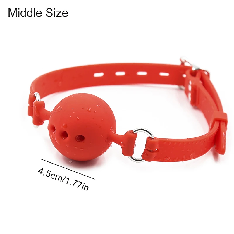 3 Sizes Soft Safety Silicone Open Mouth Gag Ball Bdsm Bondage Gear Erotic Product Sex Toys For Couples Two Woman Men Adult Games