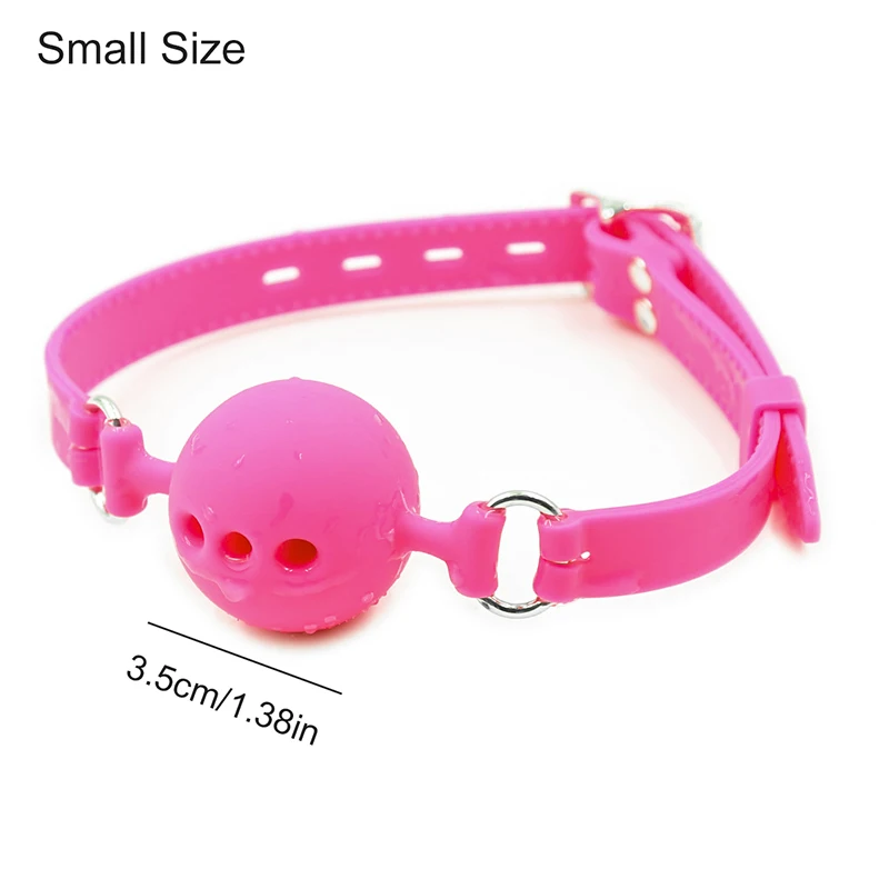 3 Sizes Soft Safety Silicone Open Mouth Gag Ball Bdsm Bondage Gear Erotic Product Sex Toys For Couples Two Woman Men Adult Games
