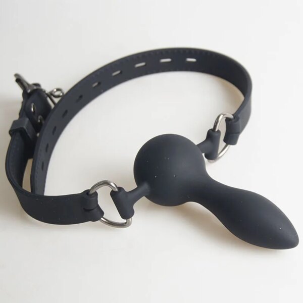 BDSM Medical Silicone Mouth Dildo Penis Gag Plug,Slave Bondage Gags Ball,Sex Toys For Couples,Bondage,Restraints,Restriction