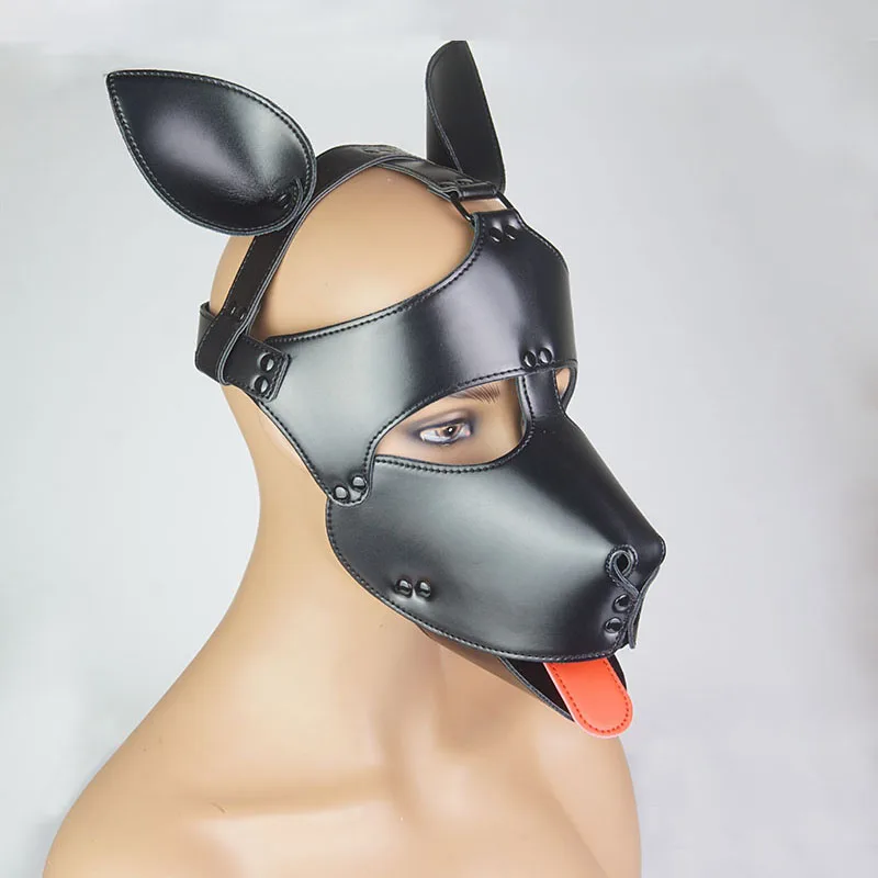 Bdsm Mask With Gag,Gear Bondage,Role Play Hood Padded Blindfold,Sex Toys For Couples,Head Harness SM Products