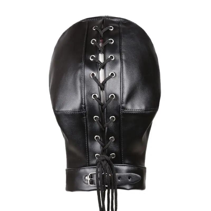 Bdsm Mask With Gag,Gear Bondage,Role Play Hood Padded Blindfold,Sex Toys For Couples,Head Harness SM Products