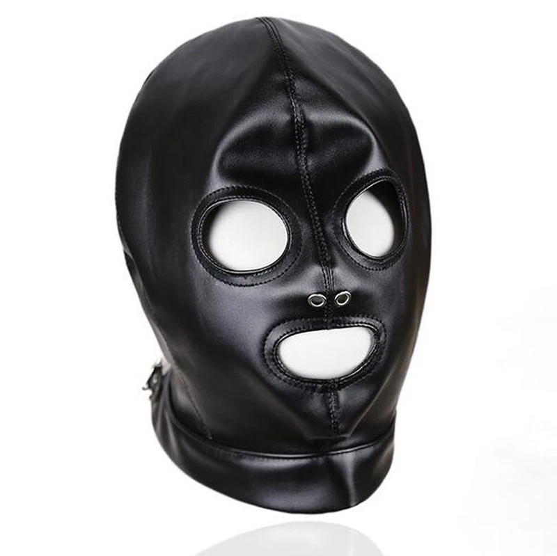 Bdsm Mask With Gag,Gear Bondage,Role Play Hood Padded Blindfold,Sex Toys For Couples,Head Harness SM Products