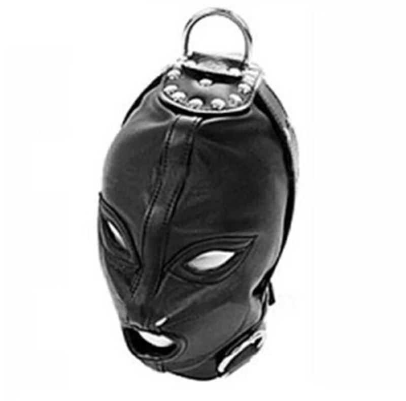 Bdsm Mask With Gag,Gear Bondage,Role Play Hood Padded Blindfold,Sex Toys For Couples,Head Harness SM Products
