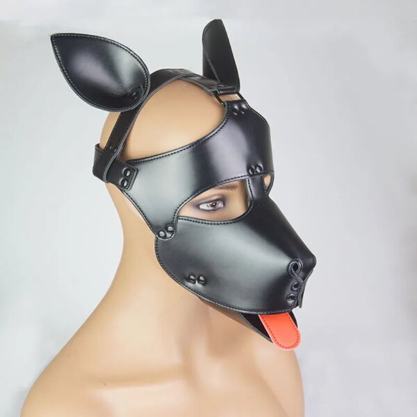 Bdsm Mask With Gag,Gear Bondage,Role Play Hood Padded Blindfold,Sex Toys For Couples,Head Harness SM Products
