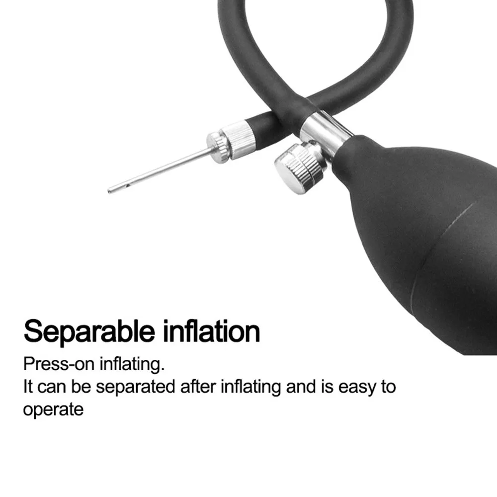 Inflatable Silicone Penis/Ball Gag Oral Dildo Open Mouth Plug Expandable Pump Big Anal Butt Plug Vibrator BDSM Flirt Sex Tools Inflatable Silicone Penis/Ball Gag Oral Dildo Open Mouth Plug Expandable Pump Big Anal Butt Plug Vibrator BDSM Flirt Sex Tools