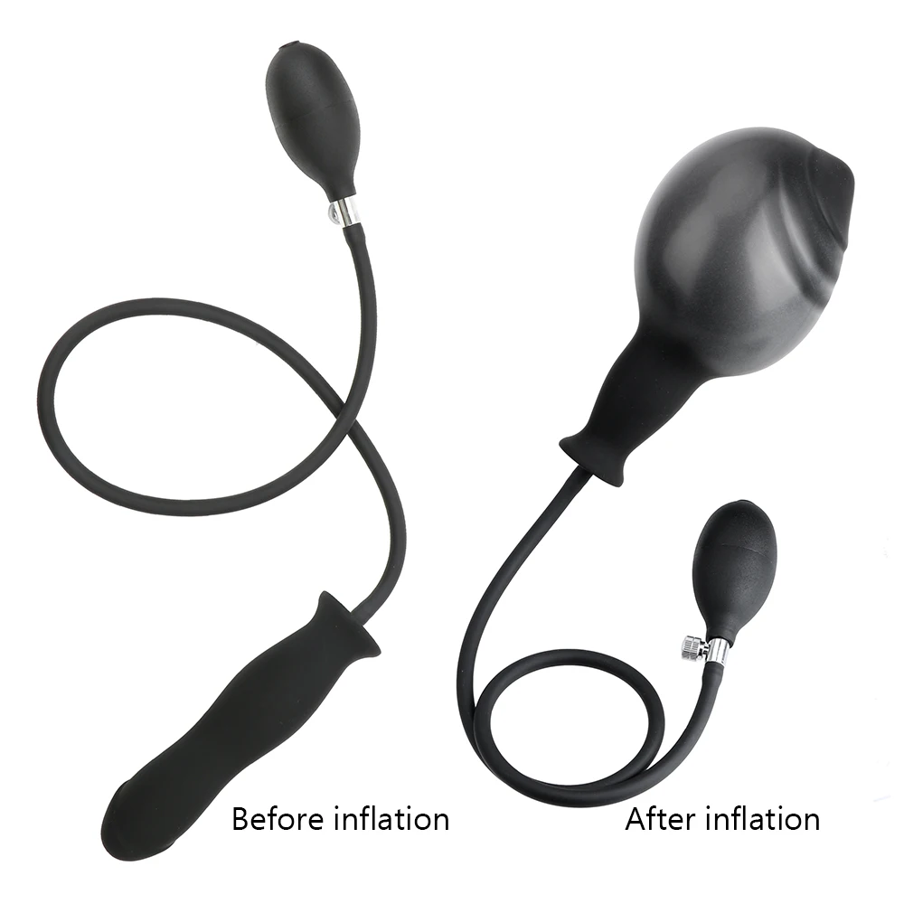 Inflatable Silicone Penis/Ball Gag Oral Dildo Open Mouth Plug Expandable Pump Big Anal Butt Plug Vibrator BDSM Flirt Sex Tools Inflatable Silicone Penis/Ball Gag Oral Dildo Open Mouth Plug Expandable Pump Big Anal Butt Plug Vibrator BDSM Flirt Sex Tools