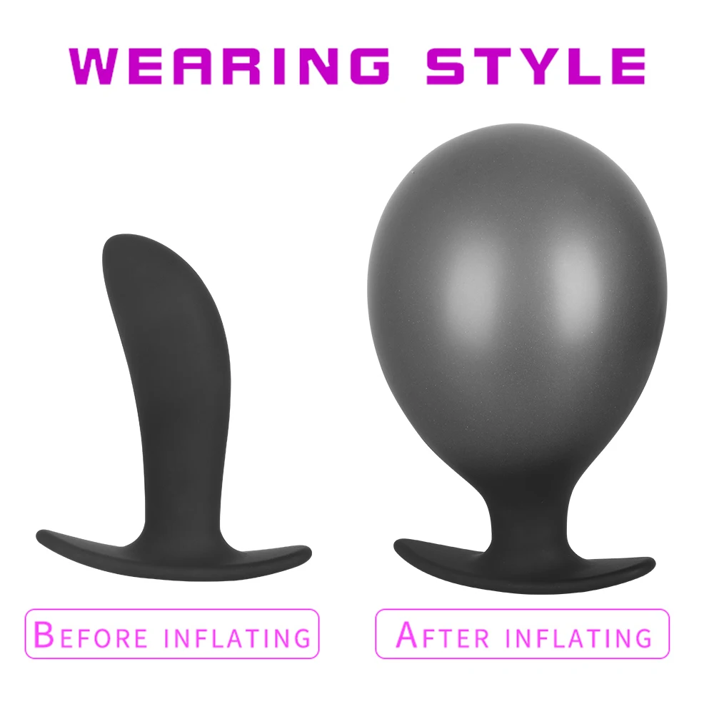 Inflatable Silicone Penis/Ball Gag Oral Dildo Open Mouth Plug Expandable Pump Big Anal Butt Plug Vibrator BDSM Flirt Sex Tools Inflatable Silicone Penis/Ball Gag Oral Dildo Open Mouth Plug Expandable Pump Big Anal Butt Plug Vibrator BDSM Flirt Sex Tools