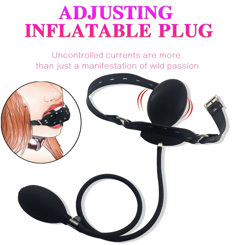 Inflatable Silicone Penis/Ball Gag Oral Dildo Open Mouth Plug Expandable Pump Big Anal Butt Plug Vibrator BDSM Flirt Sex Tools Inflatable Silicone Penis/Ball Gag Oral Dildo Open Mouth Plug Expandable Pump Big Anal Butt Plug Vibrator BDSM Flirt Sex Tools