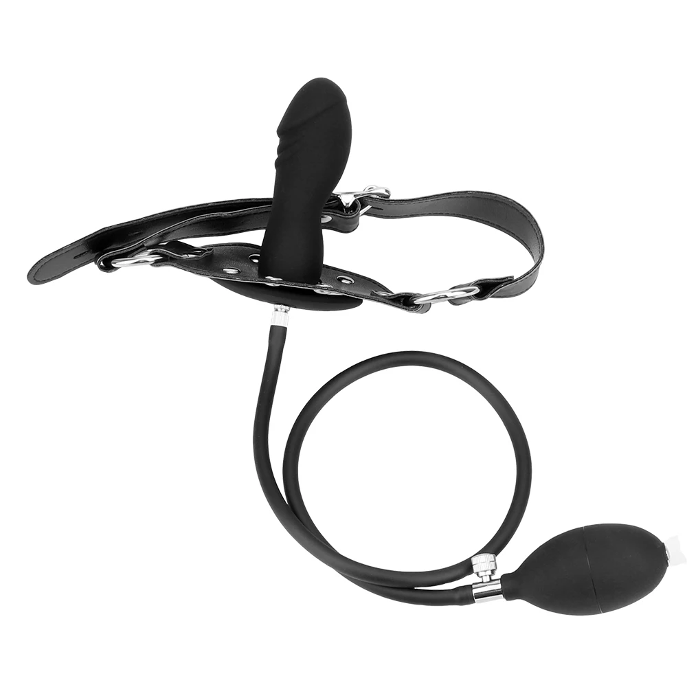 Inflatable Silicone Penis/Ball Gag Oral Dildo Open Mouth Plug Expandable Pump Big Anal Butt Plug Vibrator BDSM Flirt Sex Tools Inflatable Silicone Penis/Ball Gag Oral Dildo Open Mouth Plug Expandable Pump Big Anal Butt Plug Vibrator BDSM Flirt Sex Tools