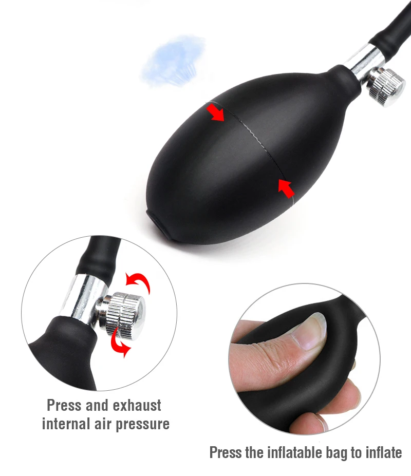 Inflatable Silicone Penis/Ball Gag Oral Dildo Open Mouth Plug Expandable Pump Big Anal Butt Plug Vibrator BDSM Flirt Sex Tools Inflatable Silicone Penis/Ball Gag Oral Dildo Open Mouth Plug Expandable Pump Big Anal Butt Plug Vibrator BDSM Flirt Sex Tools