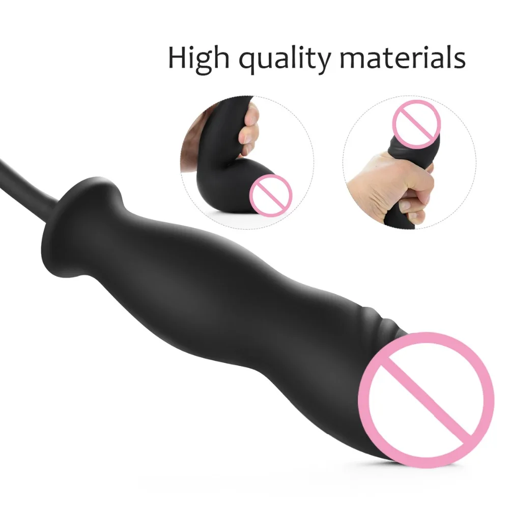 Inflatable Silicone Penis/Ball Gag Oral Dildo Open Mouth Plug Expandable Pump Big Anal Butt Plug Vibrator BDSM Flirt Sex Tools Inflatable Silicone Penis/Ball Gag Oral Dildo Open Mouth Plug Expandable Pump Big Anal Butt Plug Vibrator BDSM Flirt Sex Tools