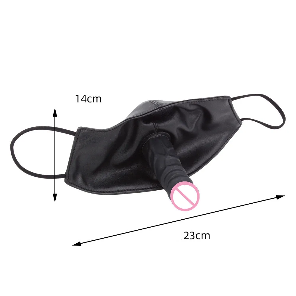 Penis Mask Silicone Dildo Gag Mask BDSM Bondage Fetish Mask Product Mouth Ball SM Accessories Dild Blug Couple Game Product Penis Mask Silicone Dildo Gag Mask BDSM Bondage Fetish Mask Product Mouth Ball SM Accessories Dild Blug Couple Game Product