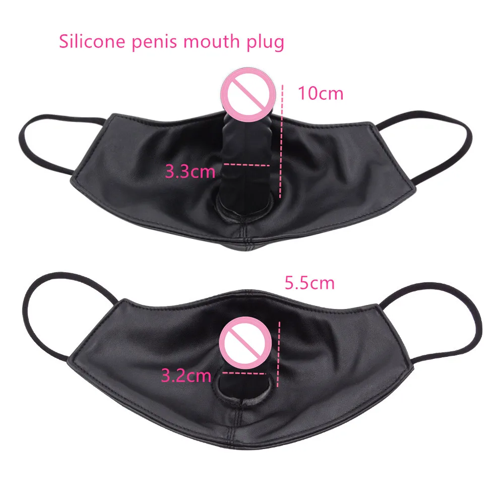 Penis Mask Silicone Dildo Gag Mask BDSM Bondage Fetish Mask Product Mouth Ball SM Accessories Dild Blug Couple Game Product Penis Mask Silicone Dildo Gag Mask BDSM Bondage Fetish Mask Product Mouth Ball SM Accessories Dild Blug Couple Game Product