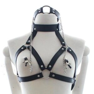 Mouth O Ring Chain Nipple Clamps Gag Fetish Breast Clip Oral Fixation Stuffed Bondage Adult Game Couples Flirting Sex Toys