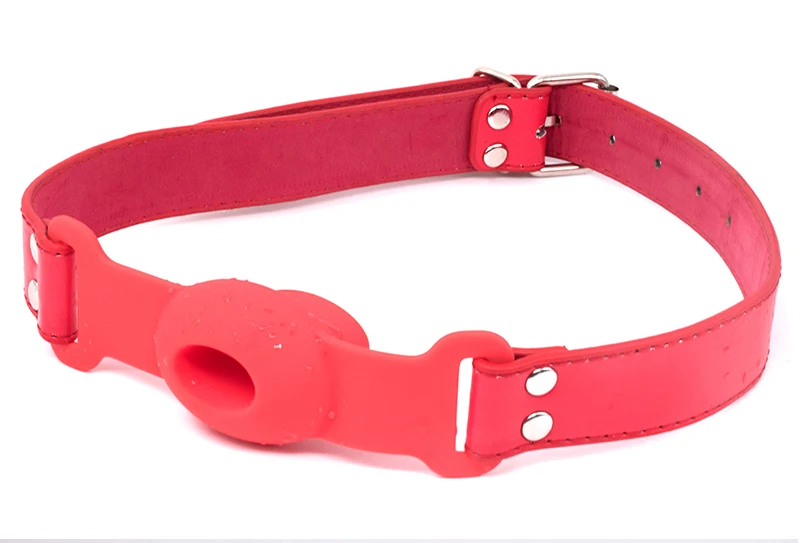 Silicone Mouth Gag Extender Ball Oral Fixation Erotic Toys PU Harness Strap Belt Bdsm Bondage Costume Face Mask Games For Adults