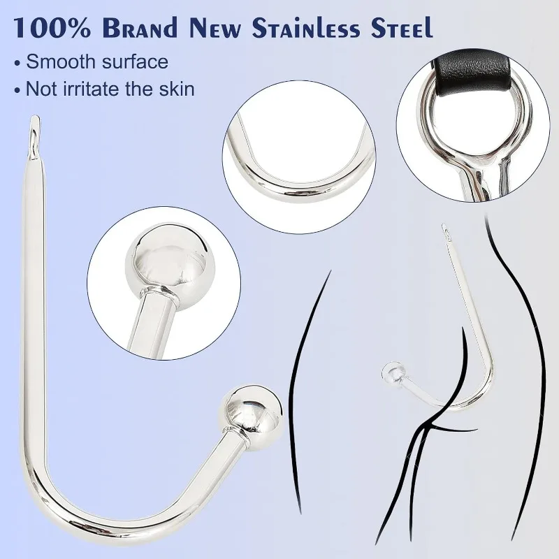 2 in 1 Leather Sex Bondage Set BDSM Anal Hook with Ball Gag Anal Trainer Role Play Butt Plug Fetish Slave Sex Toys for Woman Man 2 in 1 Leather Sex Bondage Set BDSM Anal Hook with Ball Gag Anal Trainer Role Play Butt Plug Fetish Slave Sex Toys for Woman Man