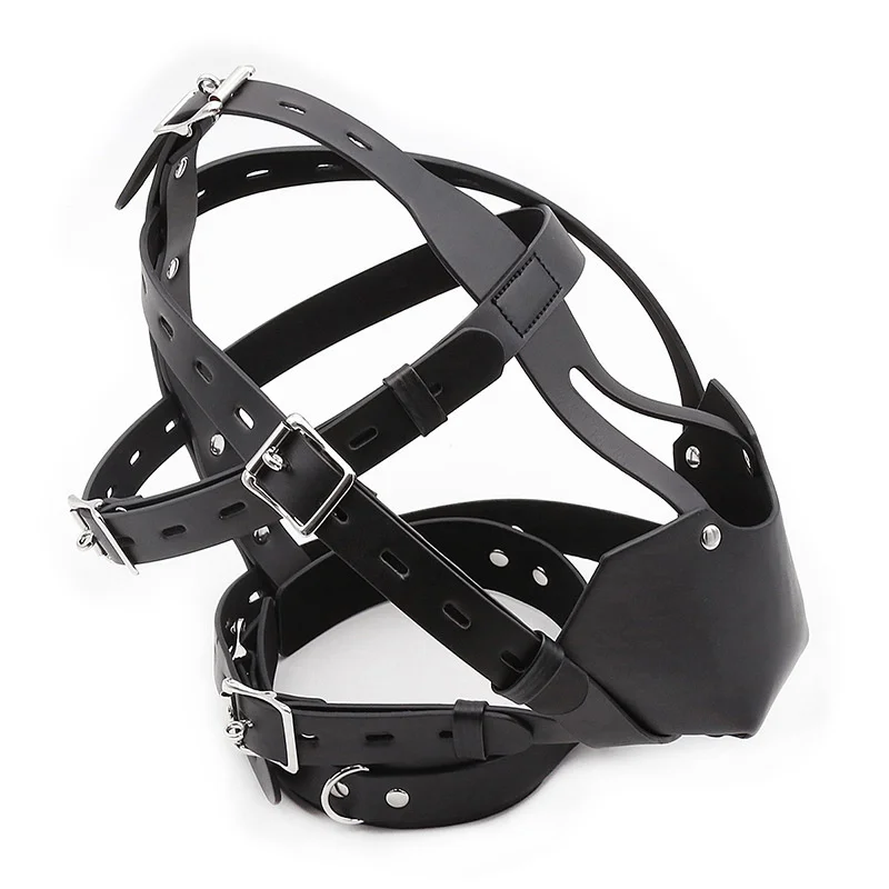 PU Leather Harness BDSM Bondage Harness Gag Gay Mouth Muzzles with Ball Mouth Gag Fetish Salve Restraint Sex Toys for Couples PU Leather Harness BDSM Bondage Harness Gag Gay Mouth Muzzles with Ball Mouth Gag Fetish Salve Restraint Sex Toys for Couples