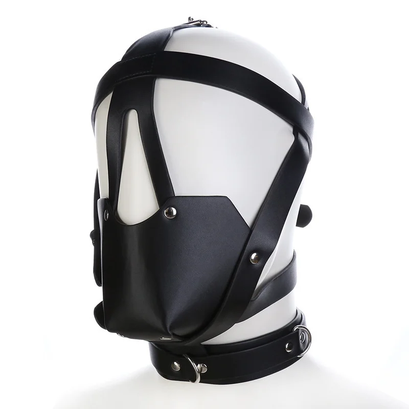 PU Leather Harness BDSM Bondage Harness Gag Gay Mouth Muzzles with Ball Mouth Gag Fetish Salve Restraint Sex Toys for Couples PU Leather Harness BDSM Bondage Harness Gag Gay Mouth Muzzles with Ball Mouth Gag Fetish Salve Restraint Sex Toys for Couples