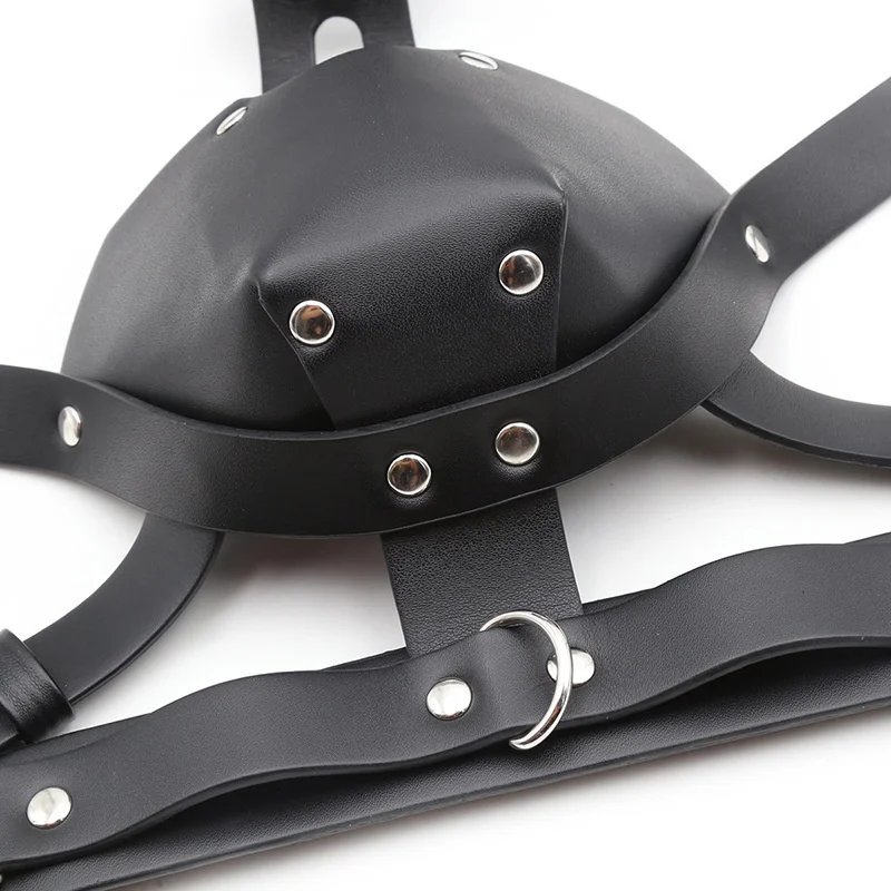 PU Leather Harness BDSM Bondage Harness Gag Gay Mouth Muzzles with Ball Mouth Gag Fetish Salve Restraint Sex Toys for Couples PU Leather Harness BDSM Bondage Harness Gag Gay Mouth Muzzles with Ball Mouth Gag Fetish Salve Restraint Sex Toys for Couples