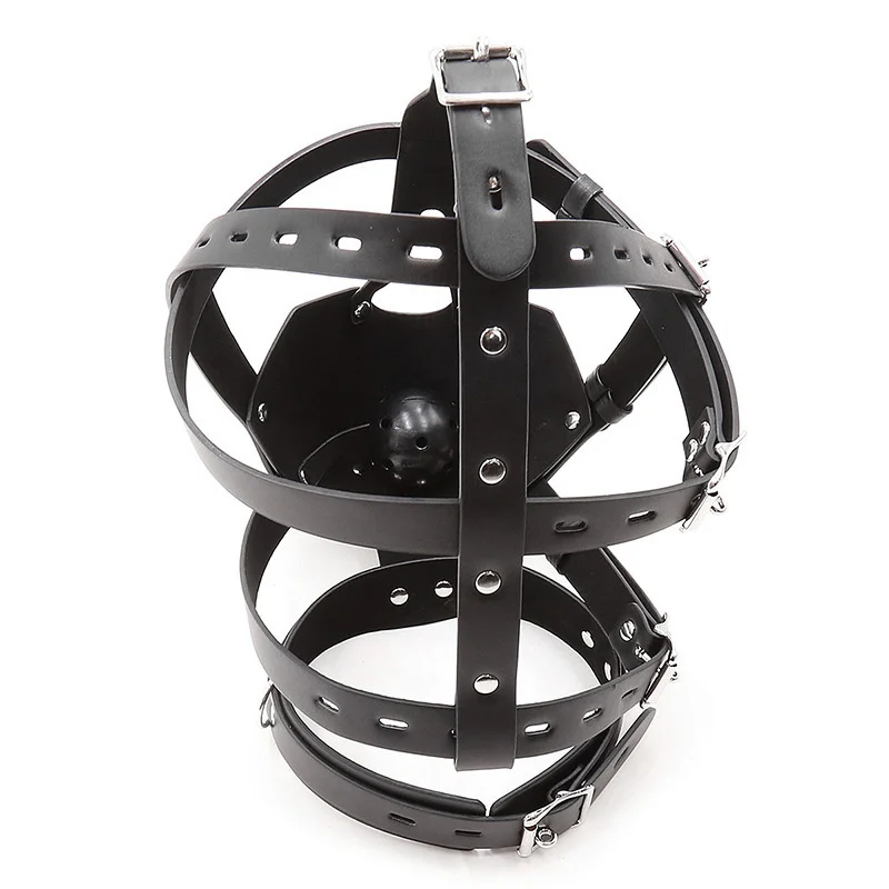 PU Leather Harness BDSM Bondage Harness Gag Gay Mouth Muzzles with Ball Mouth Gag Fetish Salve Restraint Sex Toys for Couples PU Leather Harness BDSM Bondage Harness Gag Gay Mouth Muzzles with Ball Mouth Gag Fetish Salve Restraint Sex Toys for Couples