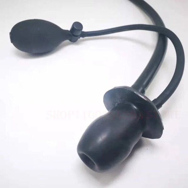 2022 BDSM Latex Inflatable Insert Mouth Gag + Irrigation Pipe Slave Bondage Restraints Seys Toys Adult Sex Games Mouth Plug Ball